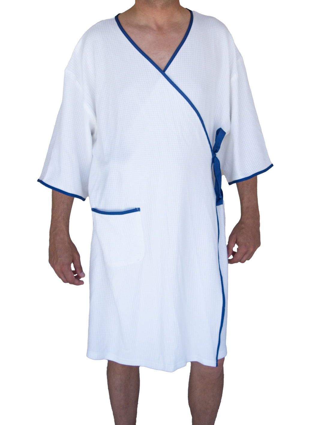 Buy Large V Neck Gown | Hospital 4” Patient Gown with Overlap for Sale